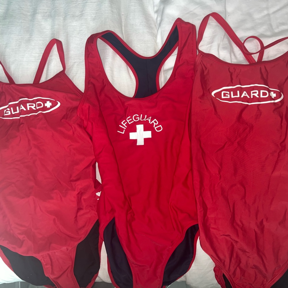 3 LIKE NEW lifeguard swimsuits